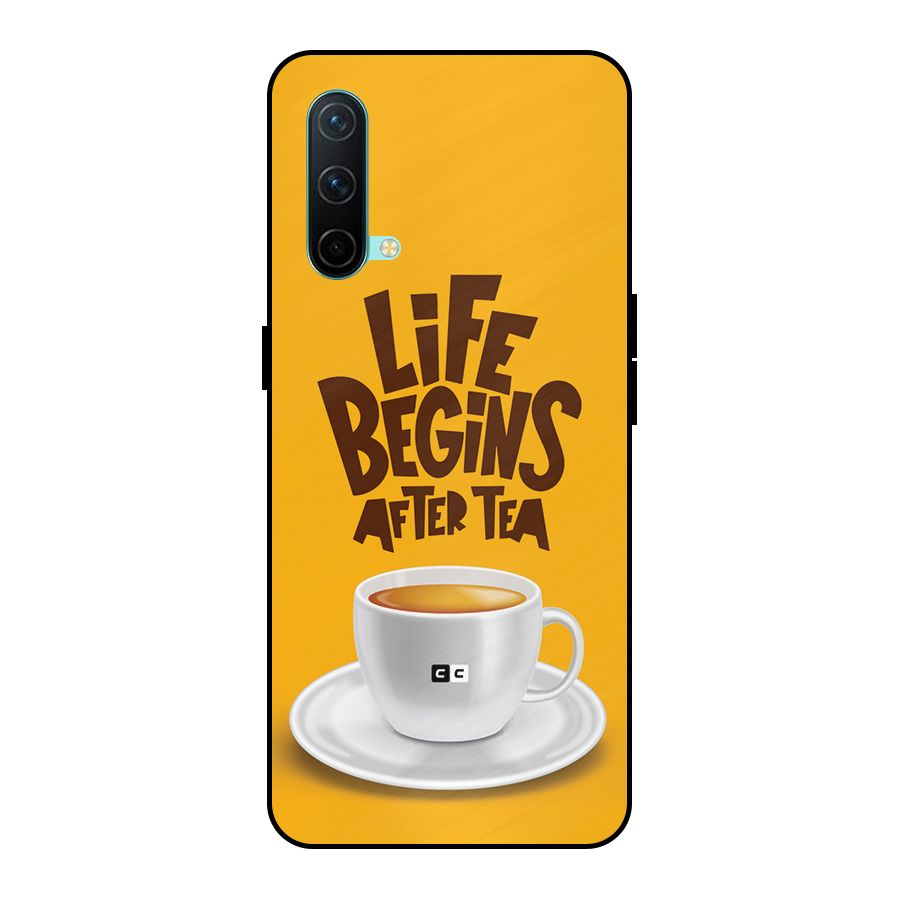 Begins After Tea Metal Back Case for OnePlus Nord CE 5G
