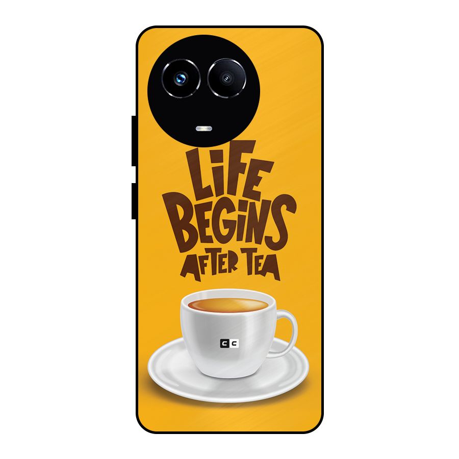 Begins After Tea Metal Back Case for Realme 11 5G