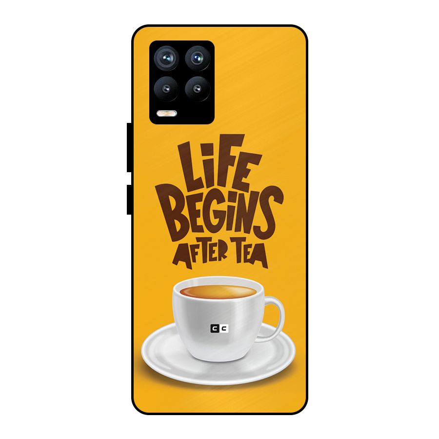 Begins After Tea Metal Back Case for Realme 8