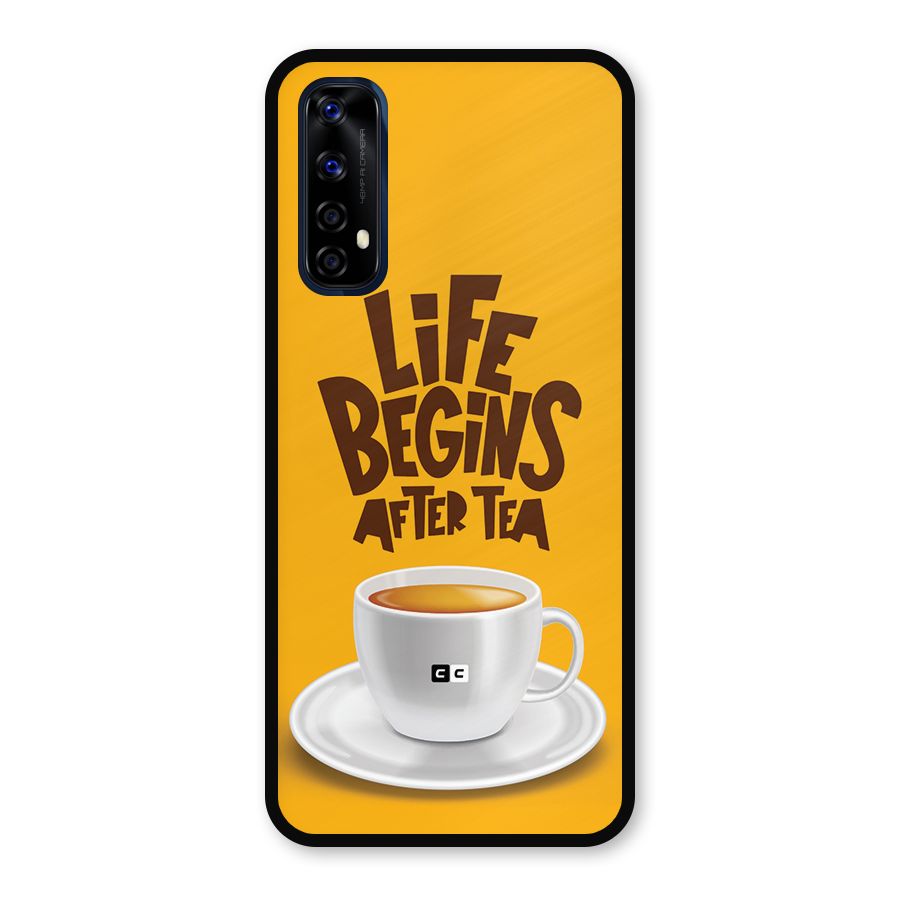 Begins After Tea Metal Back Case for Realme Narzo 20 Pro