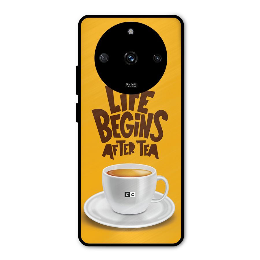 Begins After Tea Metal Back Case for Realme Narzo 60 5G