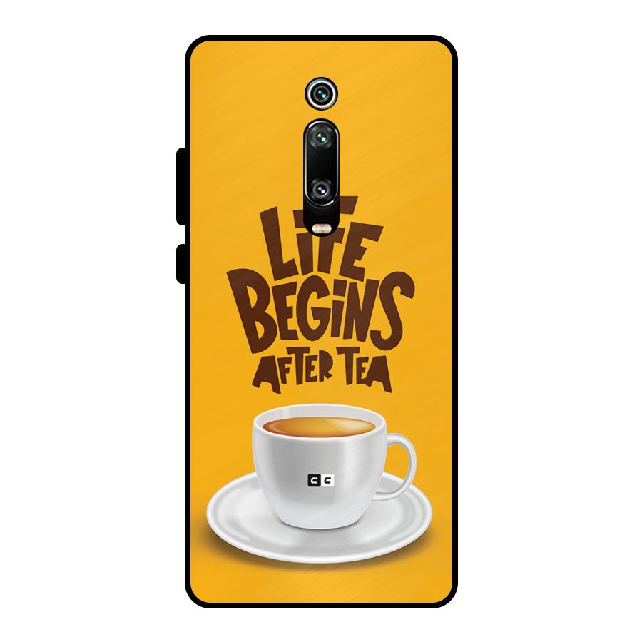 Begins After Tea Metal Back Case for Redmi K20