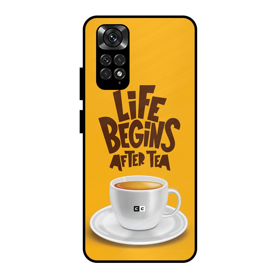 Begins After Tea Metal Back Case for Redmi Note 11 Pro Plus 5G