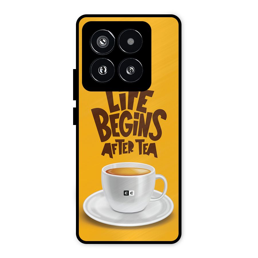 Begins After Tea Metal Back Case for Xiaomi 14 Pro