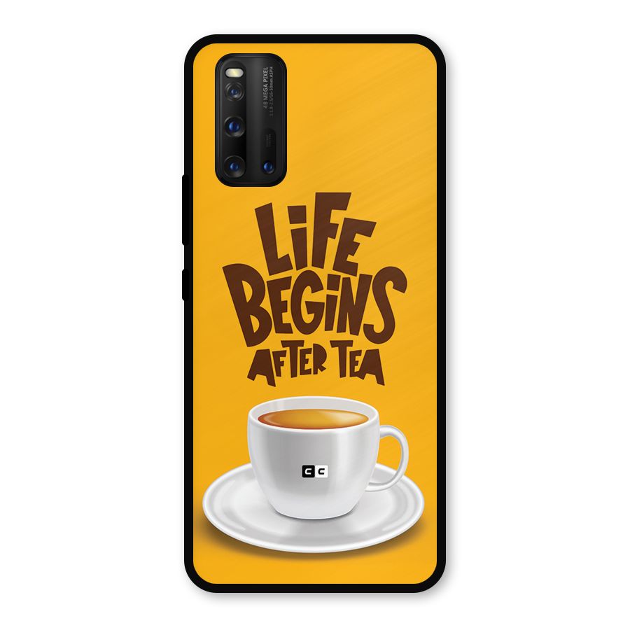 Begins After Tea Metal Back Case for iQOO 3