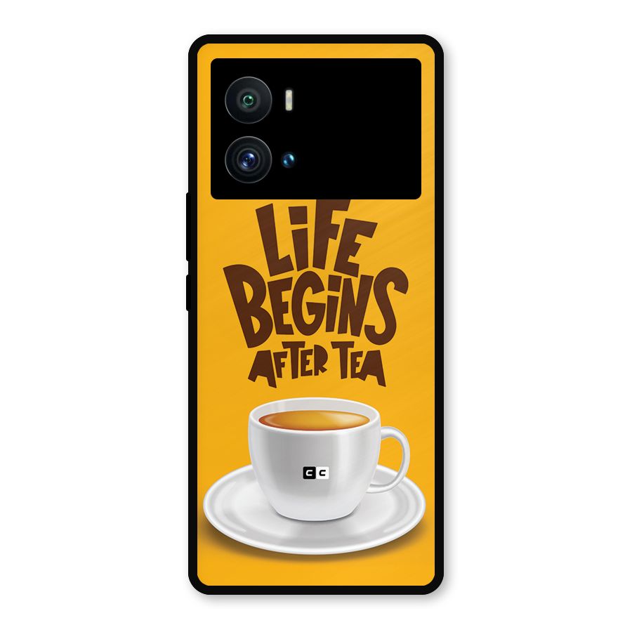 Begins After Tea Metal Back Case for iQOO 9 Pro