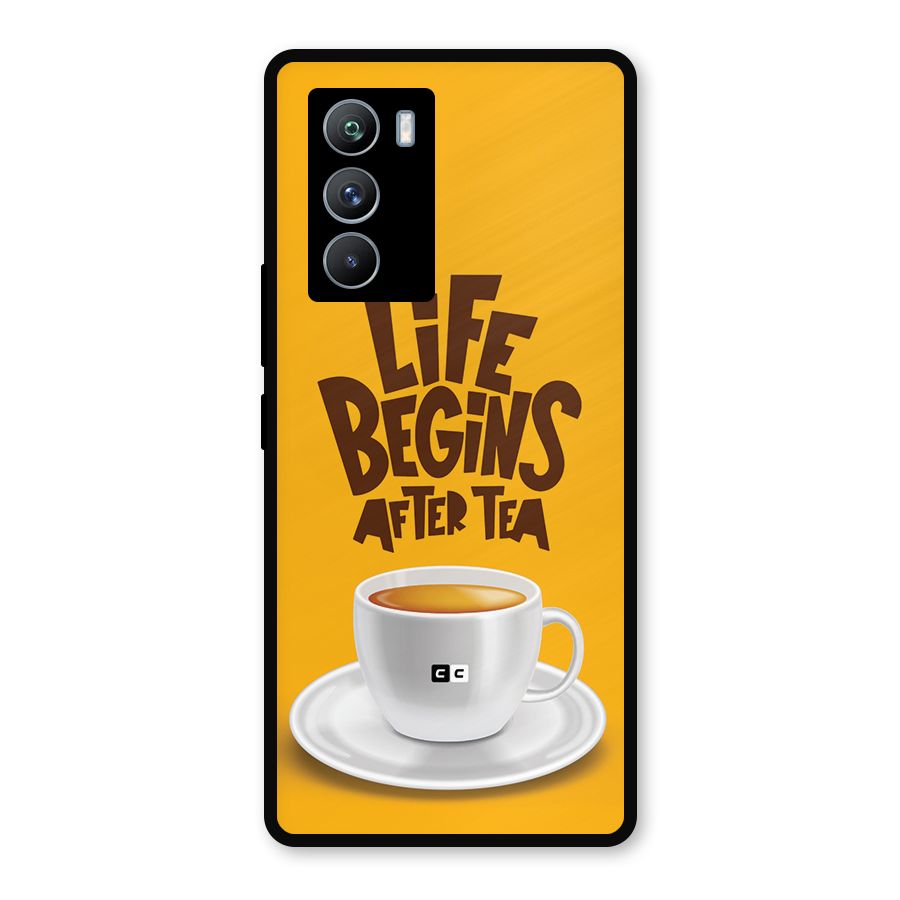 Begins After Tea Metal Back Case for iQOO 9 SE