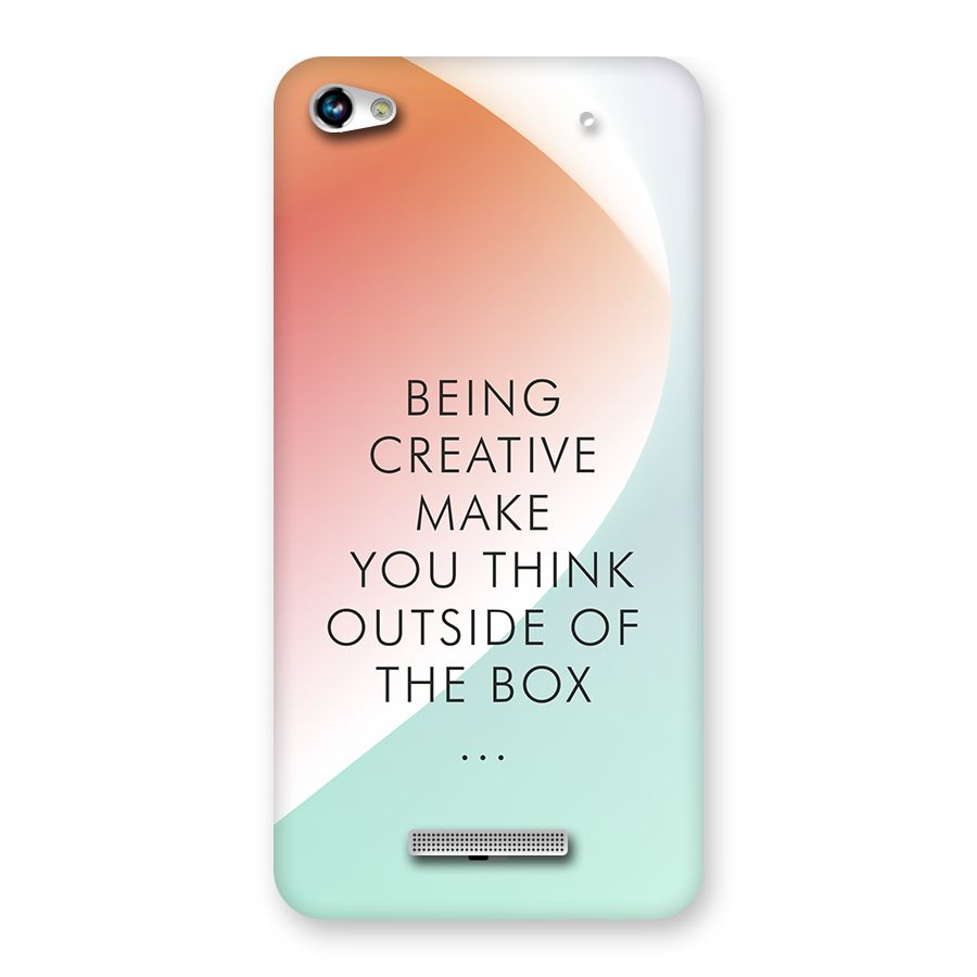 Being Creative Back Case for Canvas Hue 2 A316