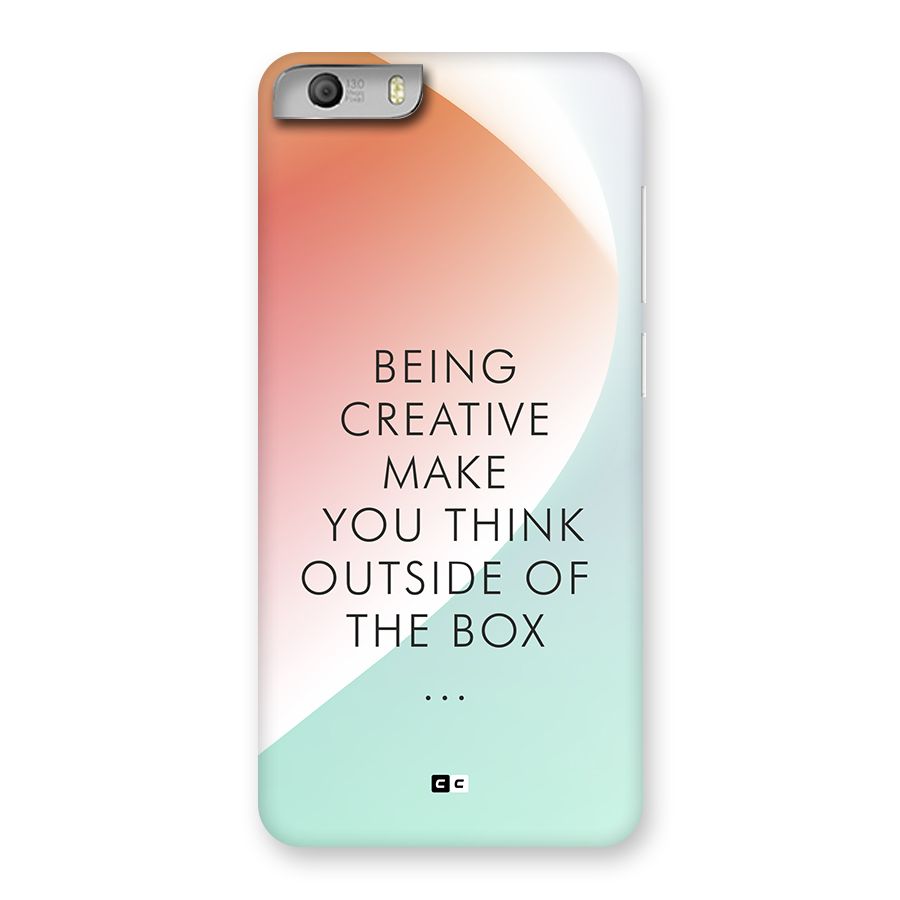 Being Creative Back Case for Canvas Knight 2