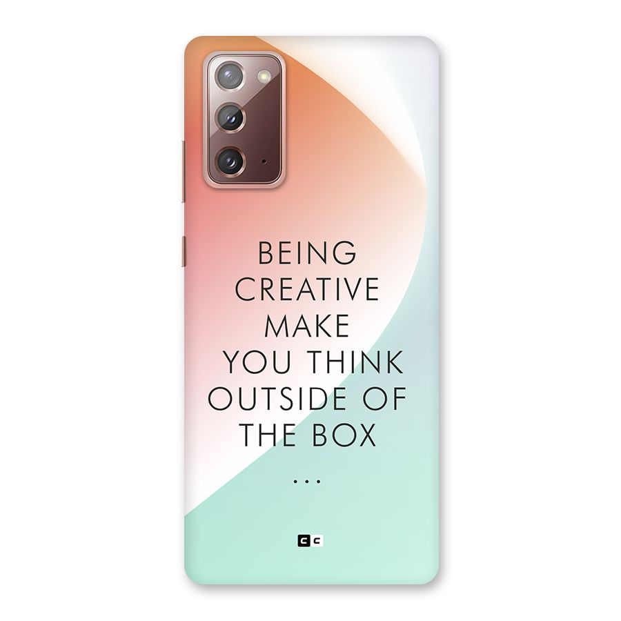 Being Creative Back Case for Galaxy Note 20