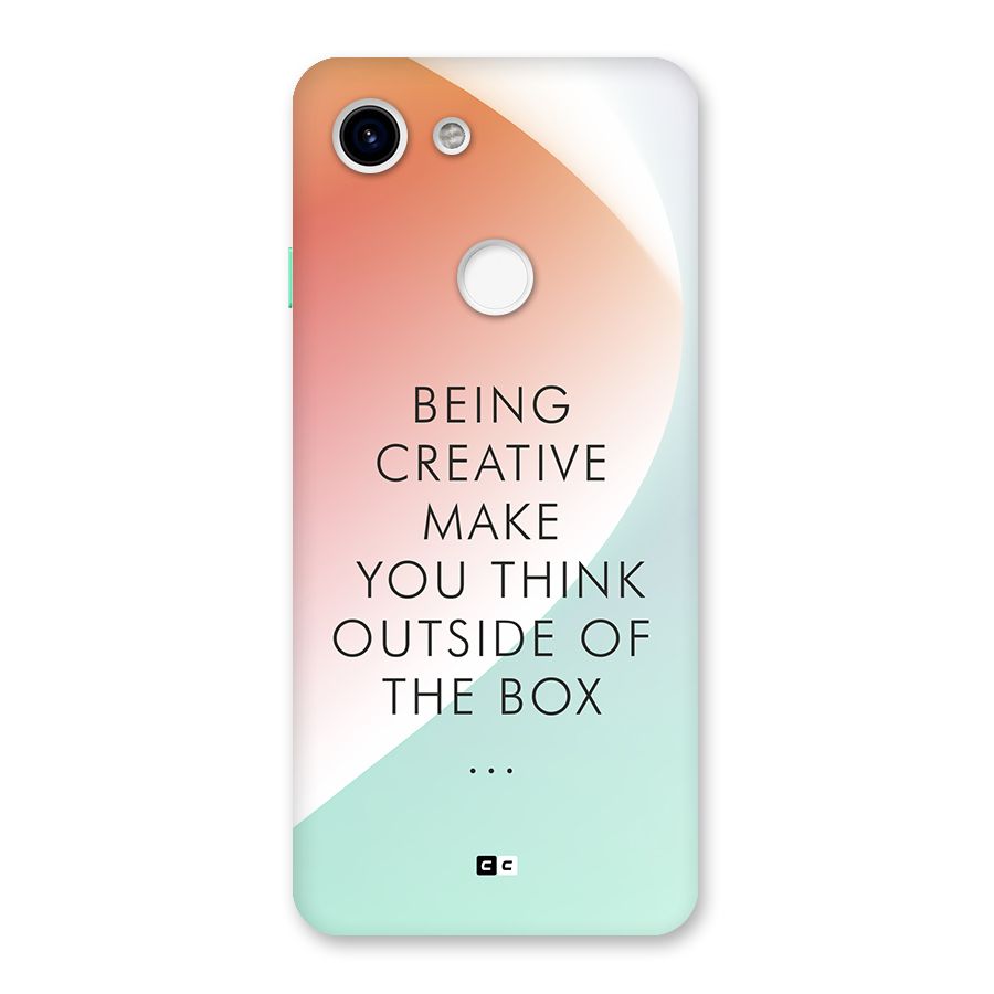 Being Creative Back Case for Google Pixel 3