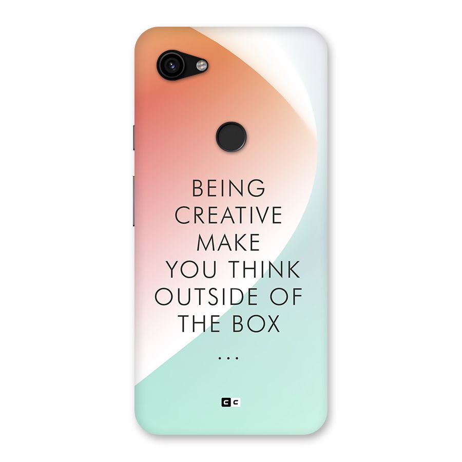 Being Creative Back Case for Google Pixel 3a XL