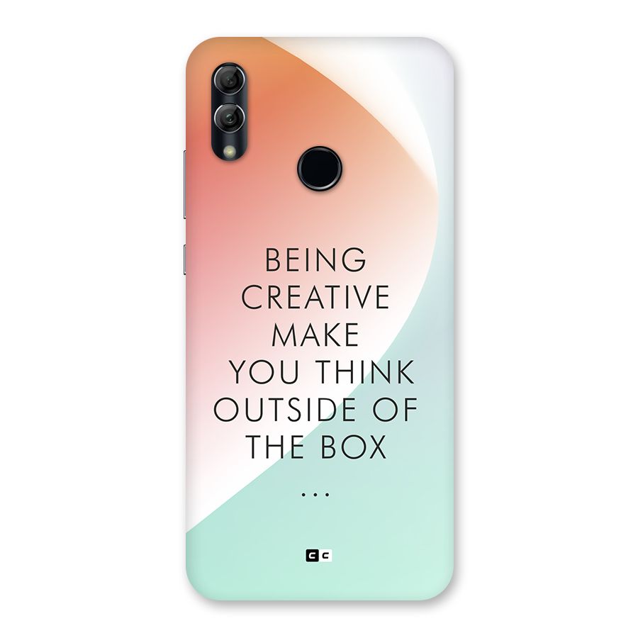 Being Creative Back Case for Honor 10 Lite