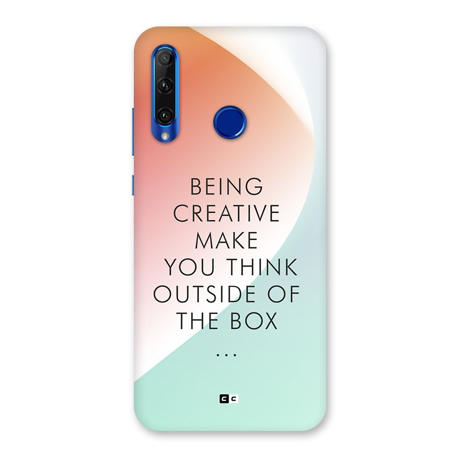 Being Creative Back Case for Honor 20i