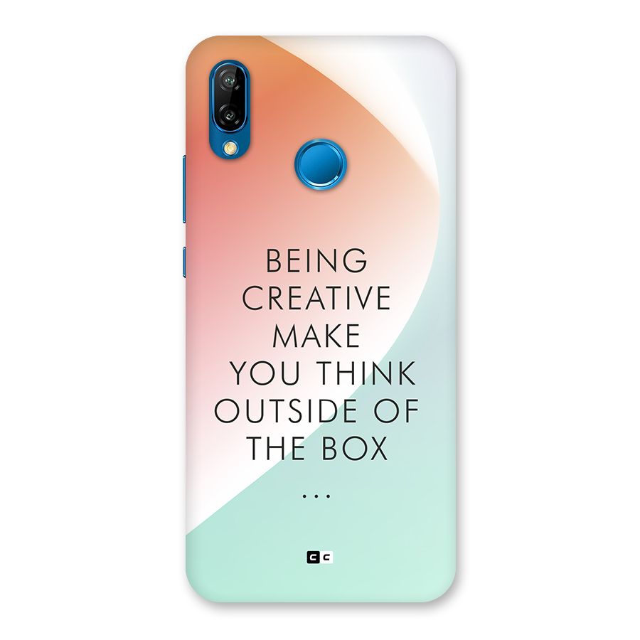 Being Creative Back Case for Huawei P20 Lite
