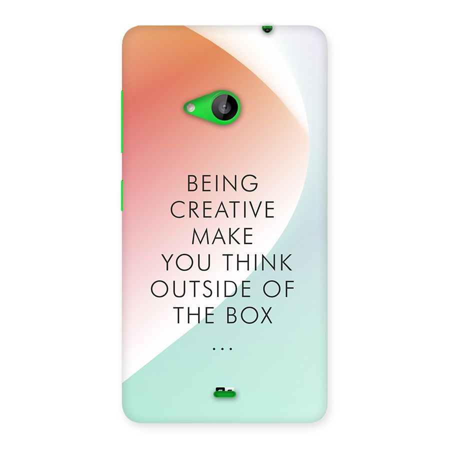 Being Creative Back Case for Lumia 535