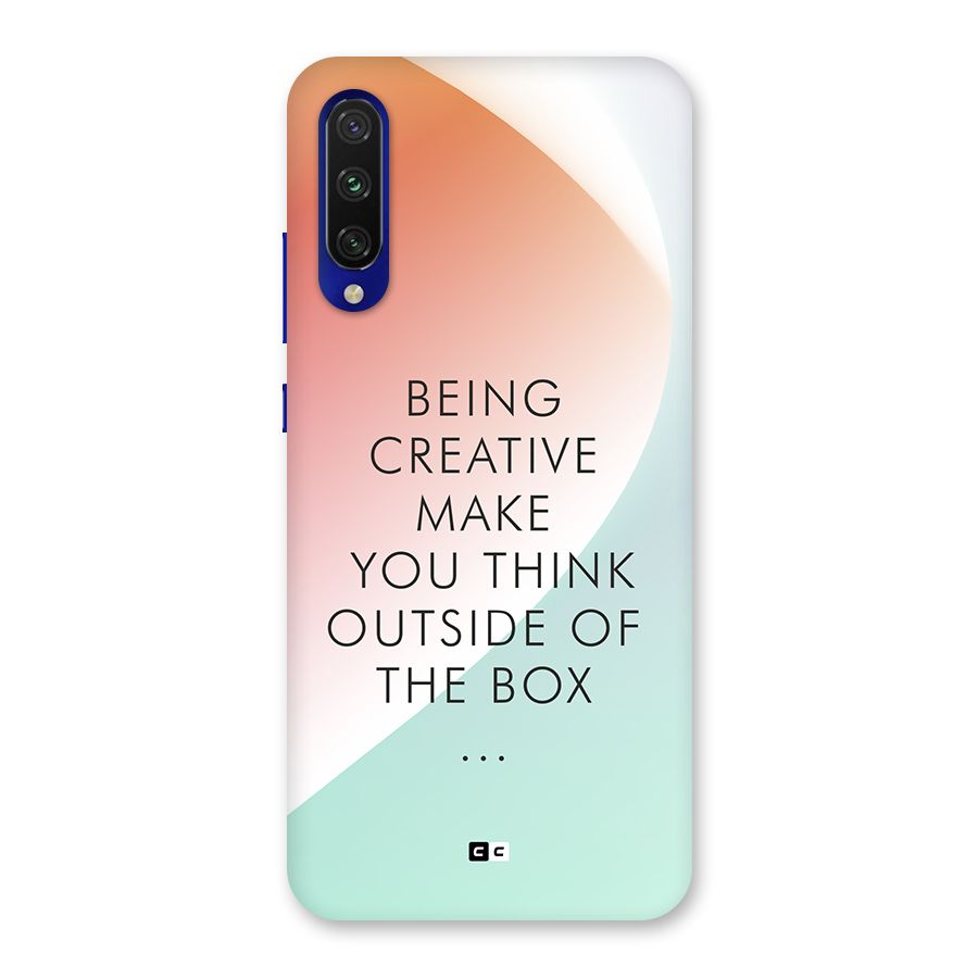 Being Creative Back Case for Mi A3