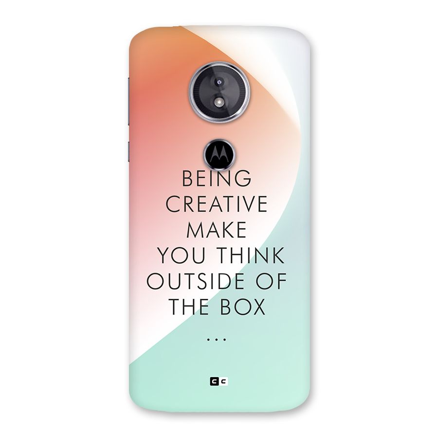 Being Creative Back Case for Moto E5