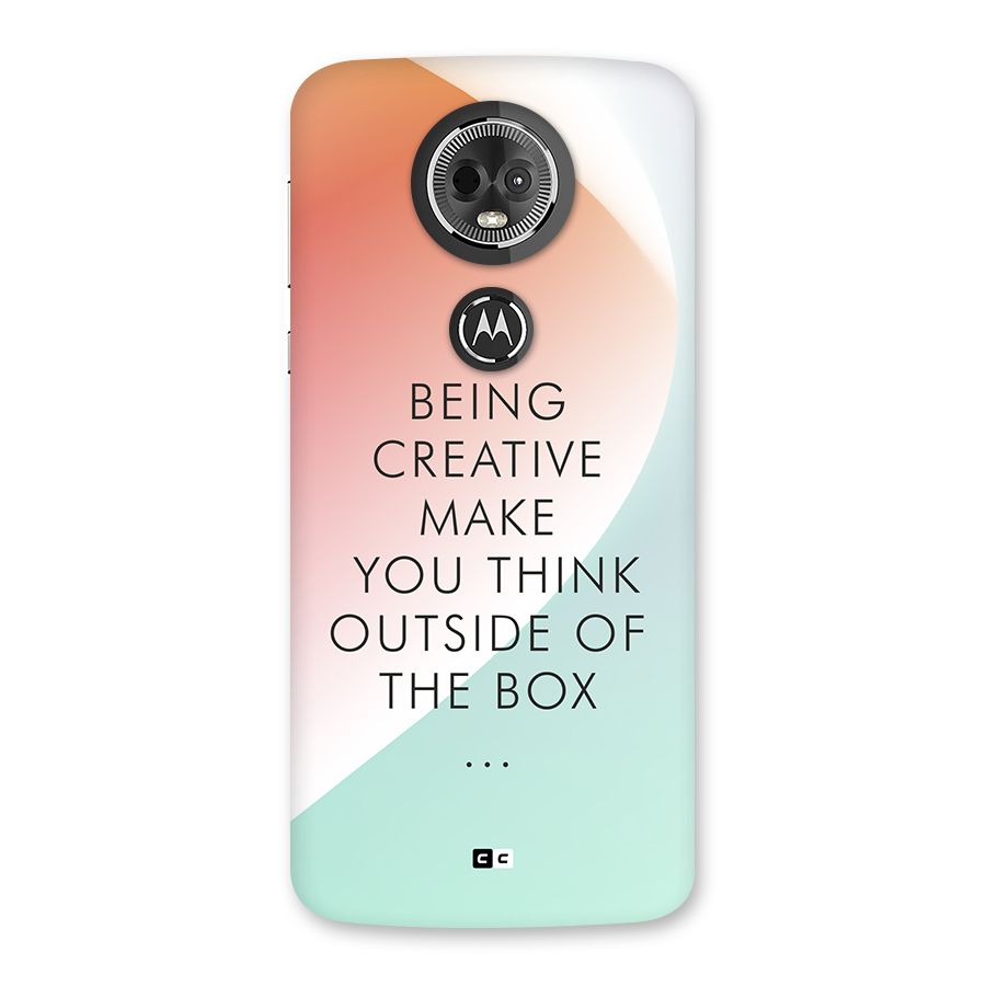 Being Creative Back Case for Moto E5 Plus