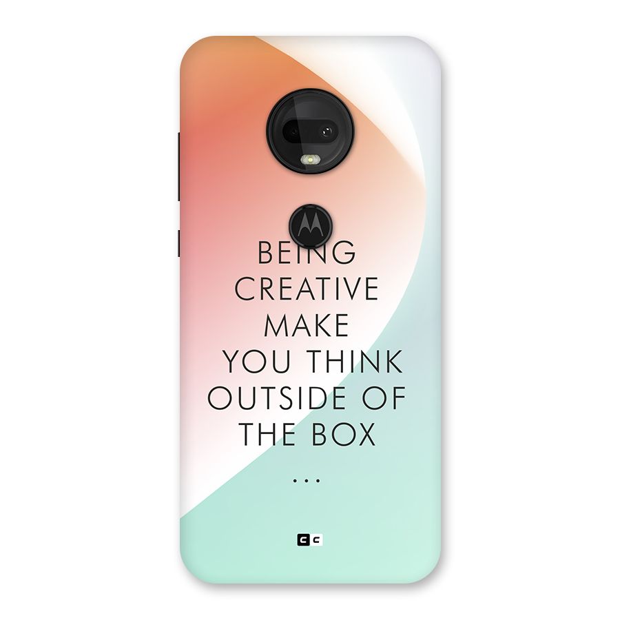 Being Creative Back Case for Moto G7