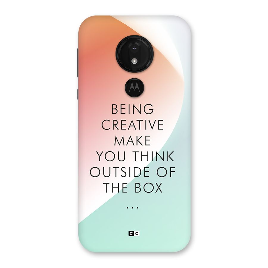 Being Creative Back Case for Moto G7 Power