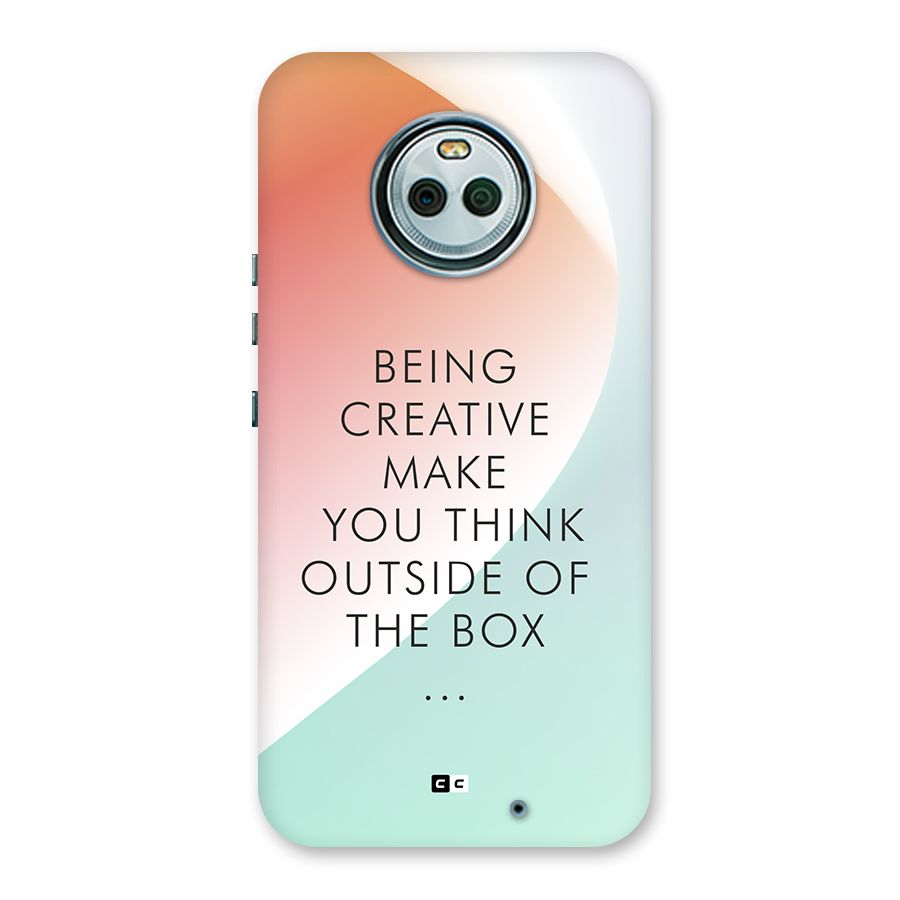 Being Creative Back Case for Moto X4