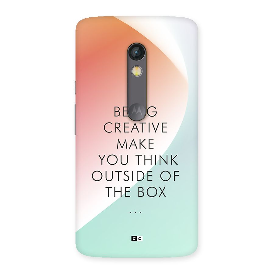 Being Creative Back Case for Moto X Play