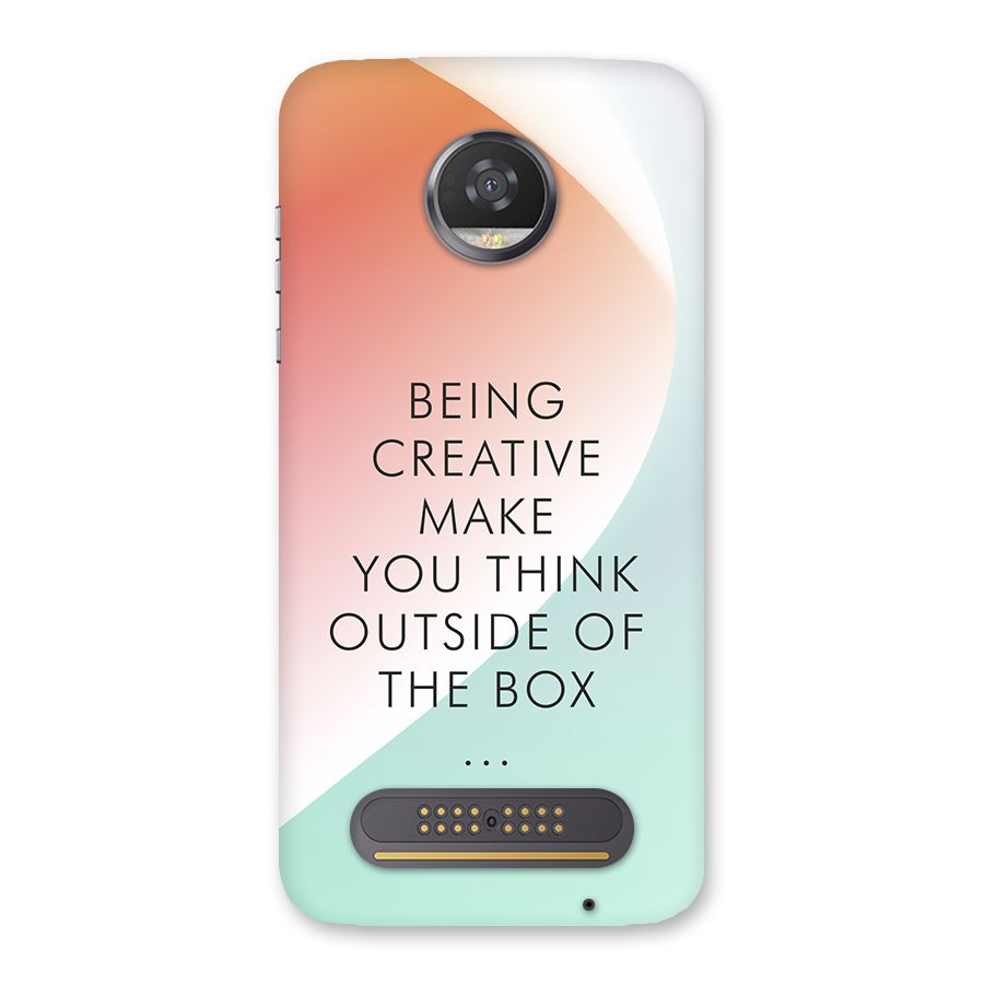 Being Creative Back Case for Moto Z2 Play
