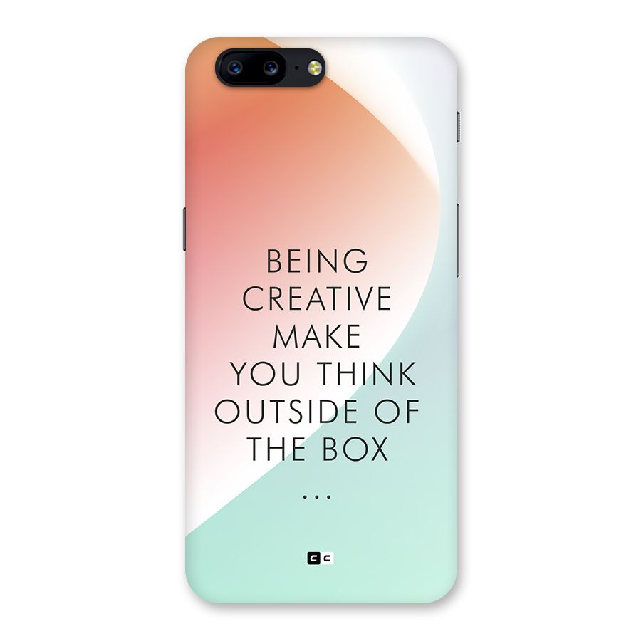 Being Creative Back Case for OnePlus 5
