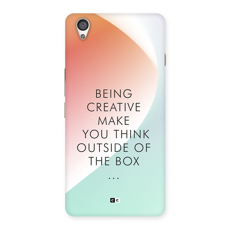 Being Creative Back Case for OnePlus X