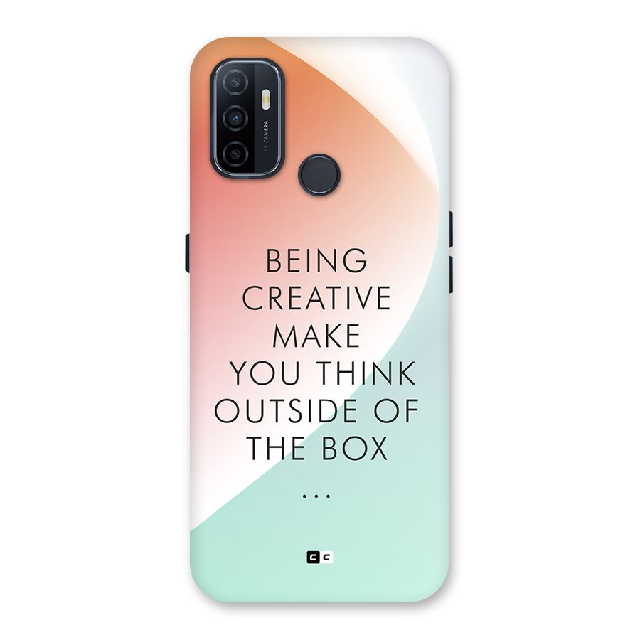 Being Creative Back Case for Oppo A32