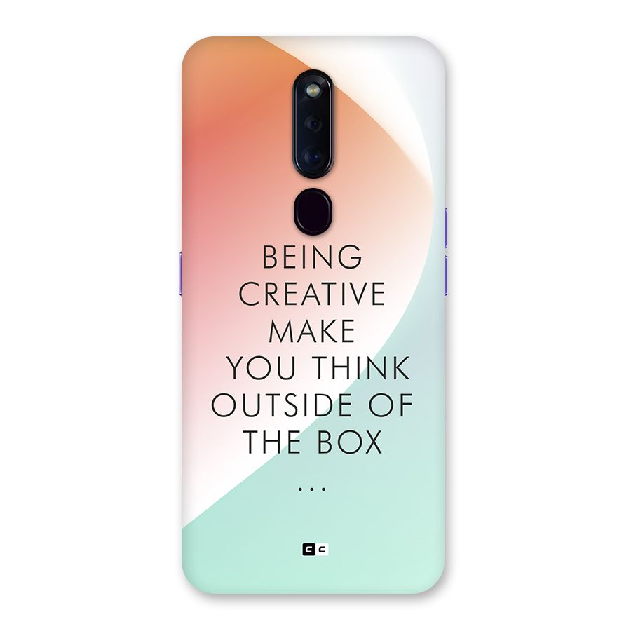 Being Creative Back Case for Oppo F11 Pro