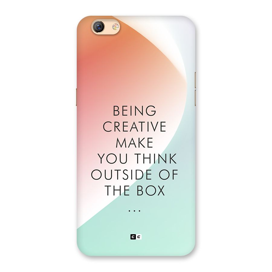 Being Creative Back Case for Oppo F3 Plus