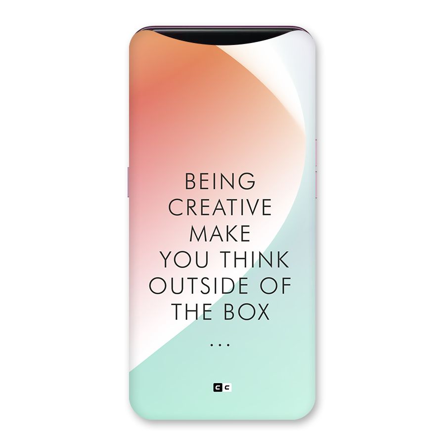 Being Creative Back Case for Oppo Find X