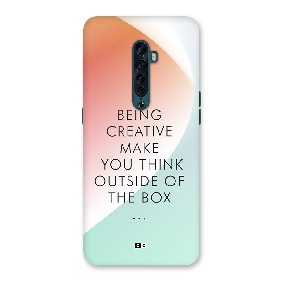 Being Creative Back Case for Oppo Reno2