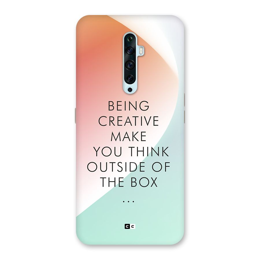 Being Creative Back Case for Oppo Reno2 Z
