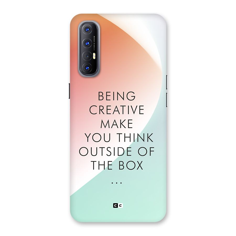 Being Creative Back Case for Oppo Reno3 Pro