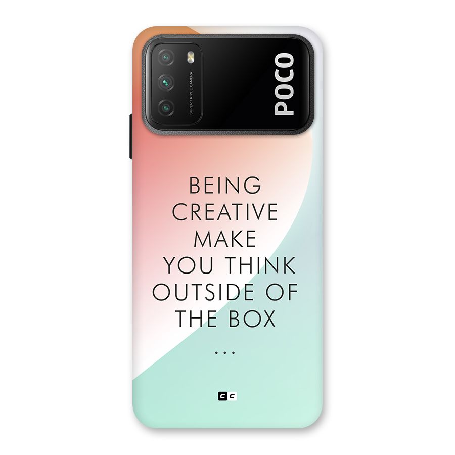 Being Creative Back Case for Poco M3