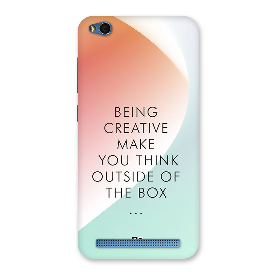 Being Creative Back Case for Redmi 5A