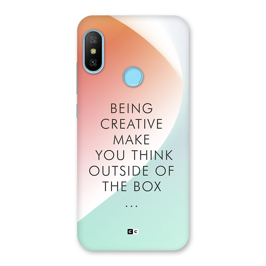 Being Creative Back Case for Redmi 6 Pro