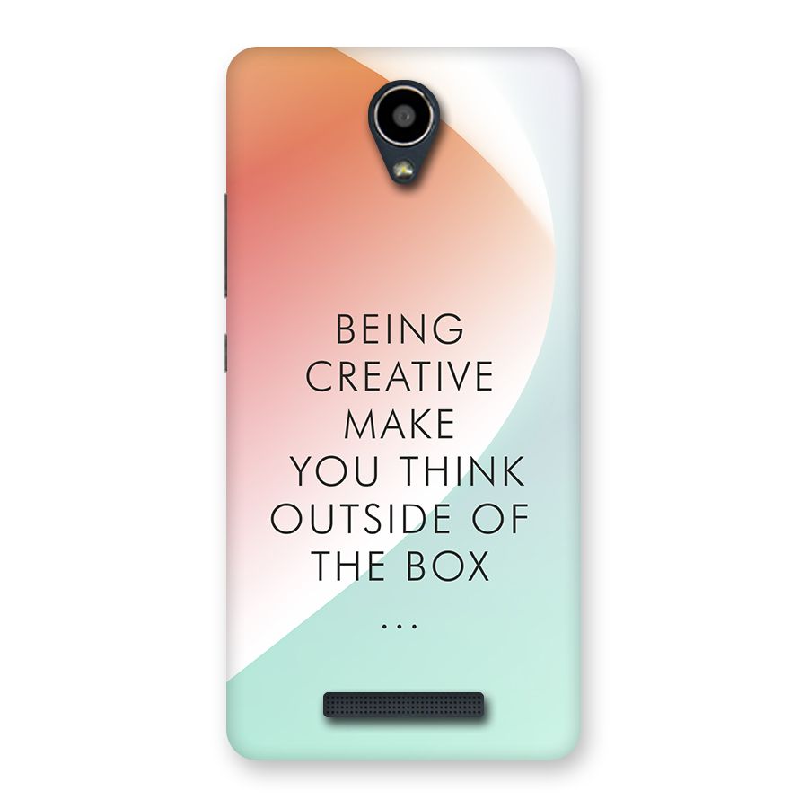 Being Creative Back Case for Redmi Note 2