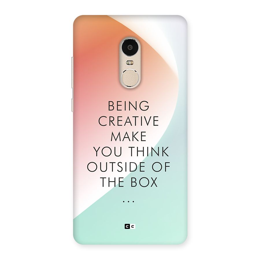Being Creative Back Case for Redmi Note 4
