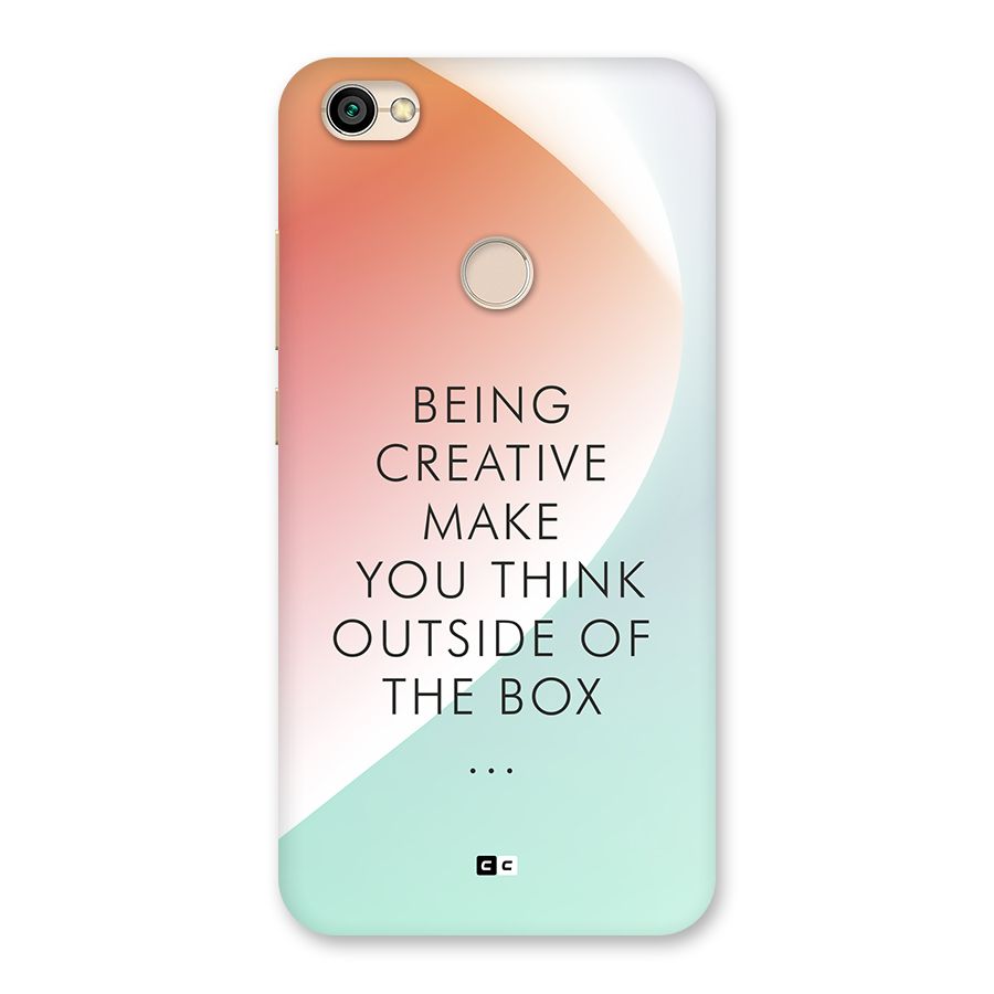 Being Creative Back Case for Redmi Y1 2017