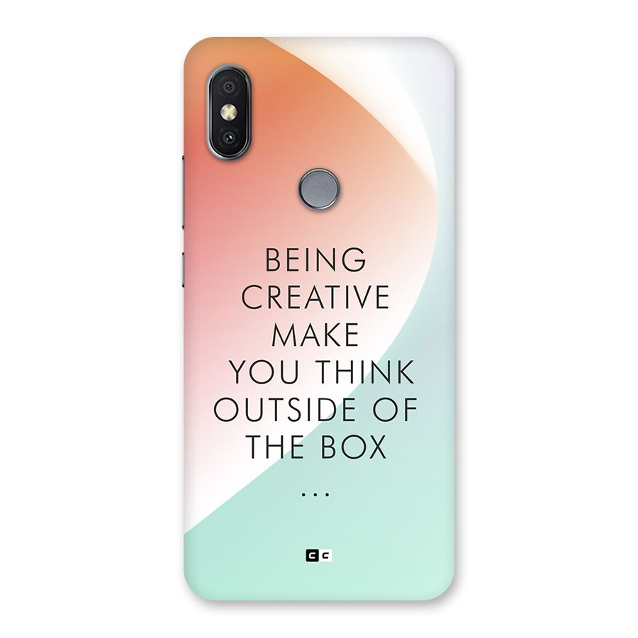 Being Creative Back Case for Redmi Y2