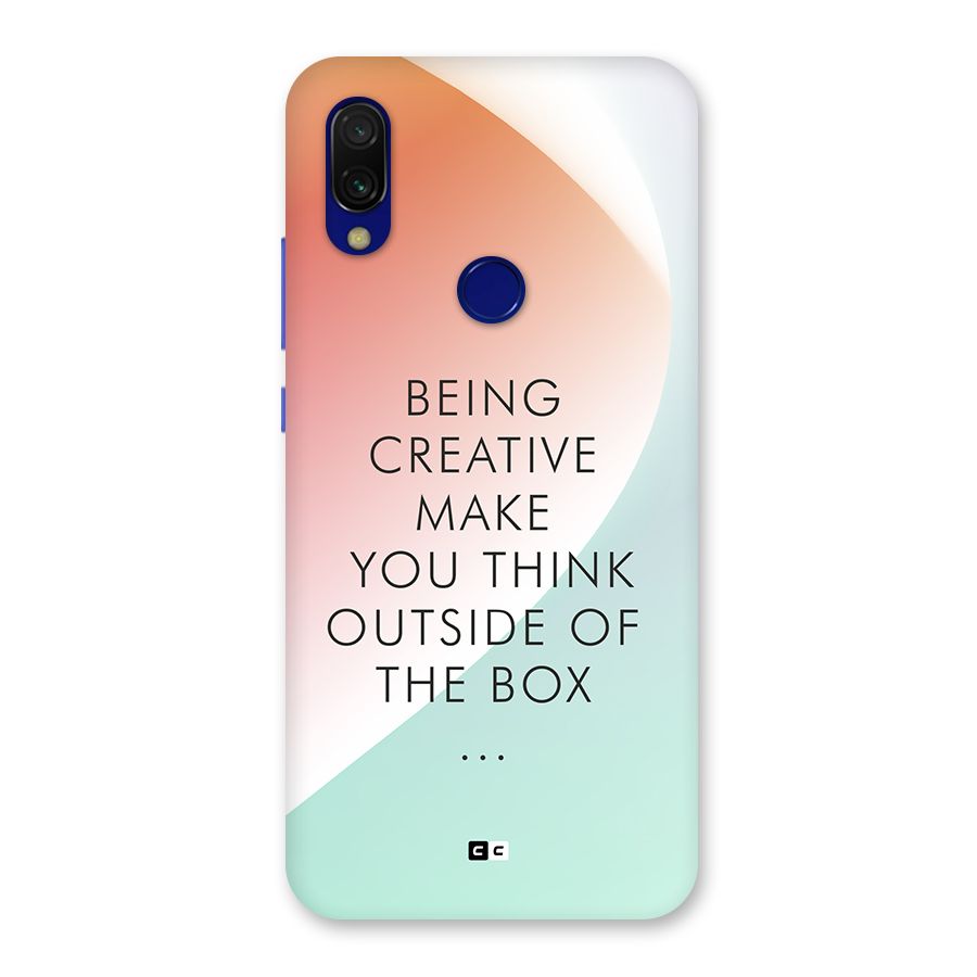 Being Creative Back Case for Redmi Y3