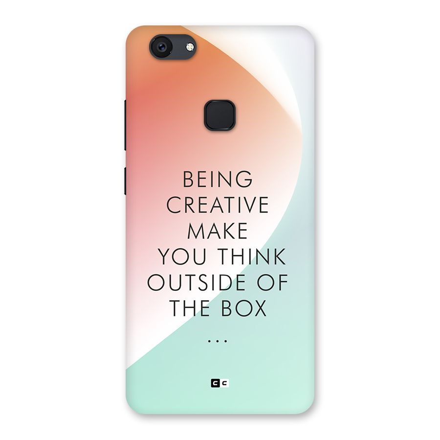 Being Creative Back Case for Vivo V7 Plus
