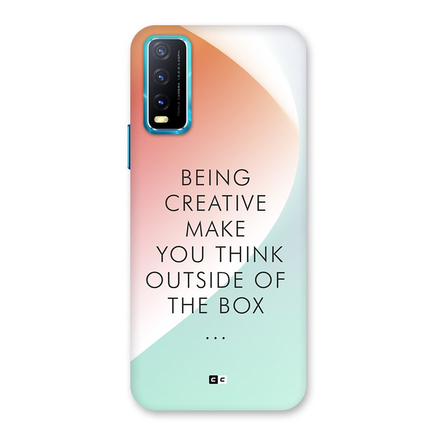 Being Creative Back Case for Vivo Y12s
