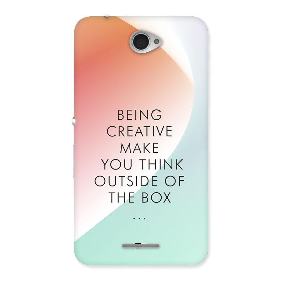 Being Creative Back Case for Xperia E4