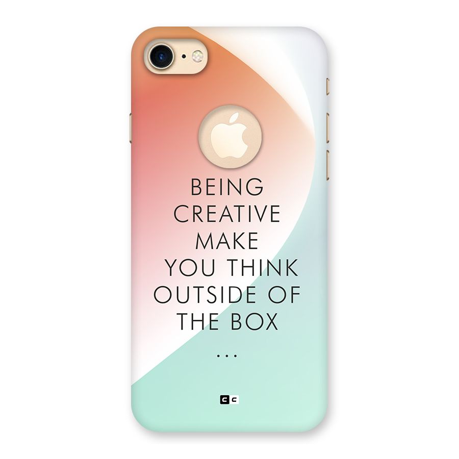 Being Creative Back Case for iPhone 7 Logo Cut