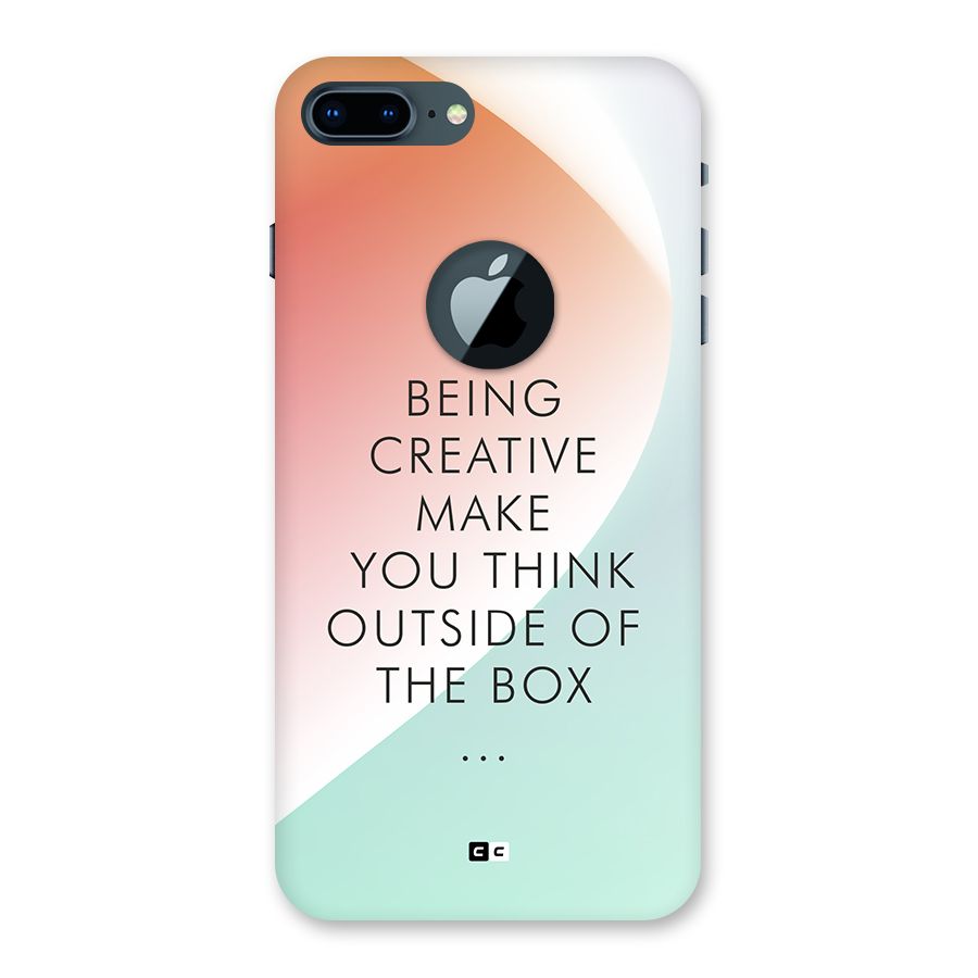 Being Creative Back Case for iPhone 7 Plus Logo Cut